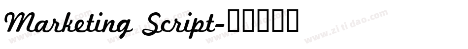 Marketing Script字体转换